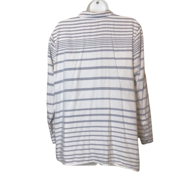 J Jill 100 %Cotton Lightweight Button Up Blouse Size Large Petite - Picture 4 of 7